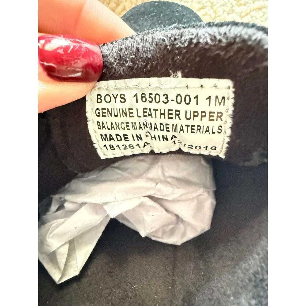 Florsheim Kearny Jr Boys Black Suede Oxford Dress Shoes 16503-001 Size 1M